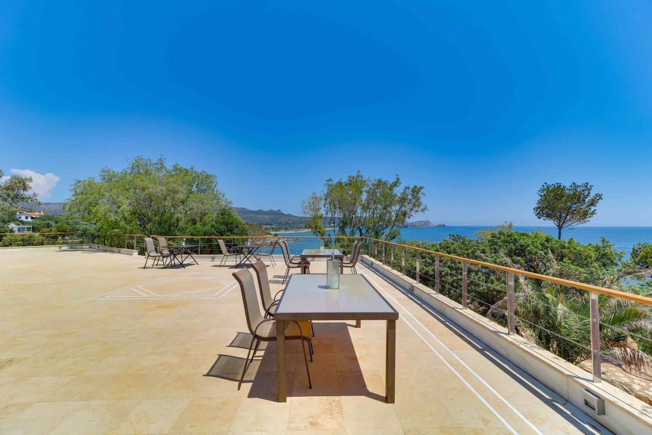 סוניו Black Diamond Beachfront Pool Villa Pasithea In Sounio, Athens מראה חיצוני תמונה