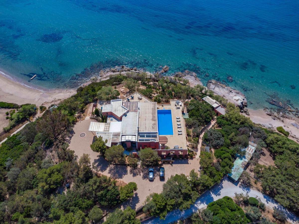 סוניו Black Diamond Beachfront Pool Villa Pasithea In Sounio, Athens מראה חיצוני תמונה