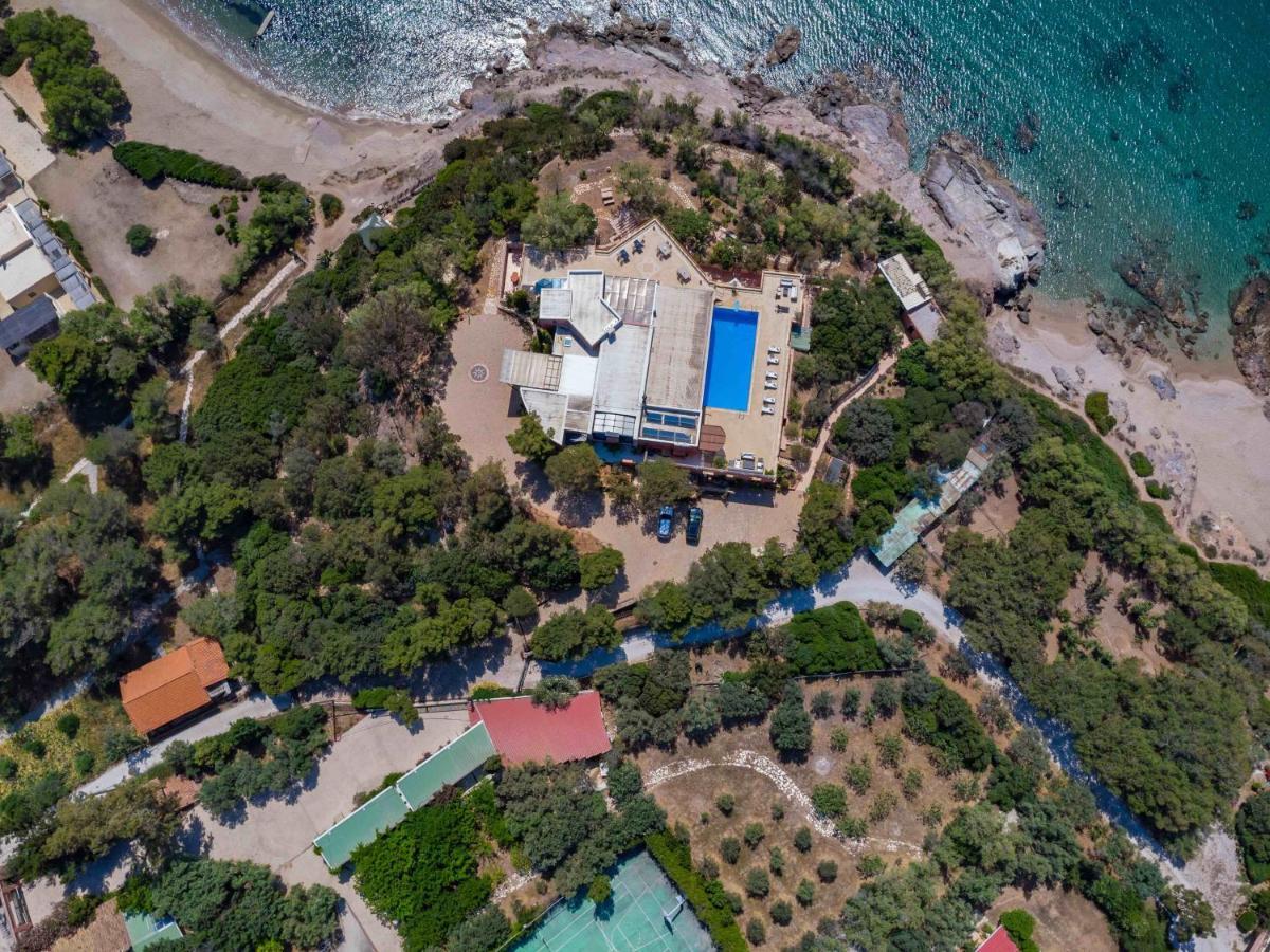 סוניו Black Diamond Beachfront Pool Villa Pasithea In Sounio, Athens מראה חיצוני תמונה