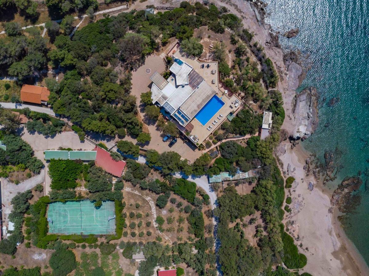 סוניו Black Diamond Beachfront Pool Villa Pasithea In Sounio, Athens מראה חיצוני תמונה