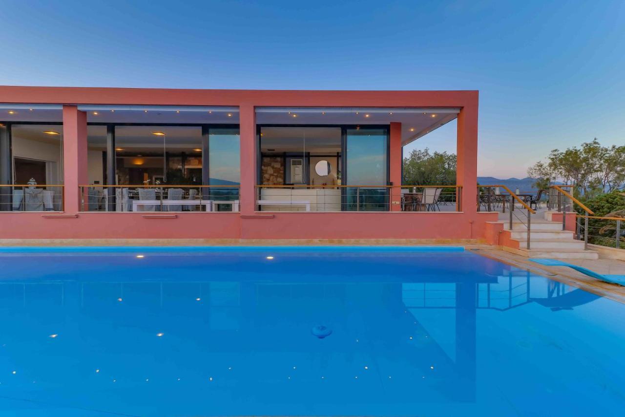 סוניו Black Diamond Beachfront Pool Villa Pasithea In Sounio, Athens מראה חיצוני תמונה